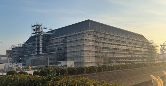 修繕・改修工事での足場施行