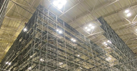 修繕・改修工事での足場施行